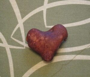This heart shaped potato was found in my garden.