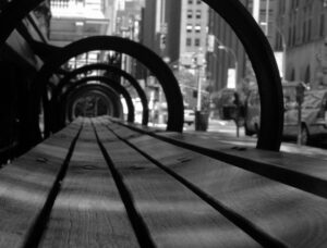 Traveling under series of arches